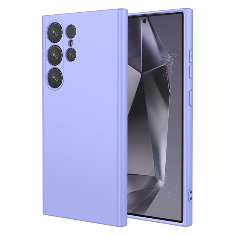 Лилав силиконов калъф за Samsung S25 Ultra